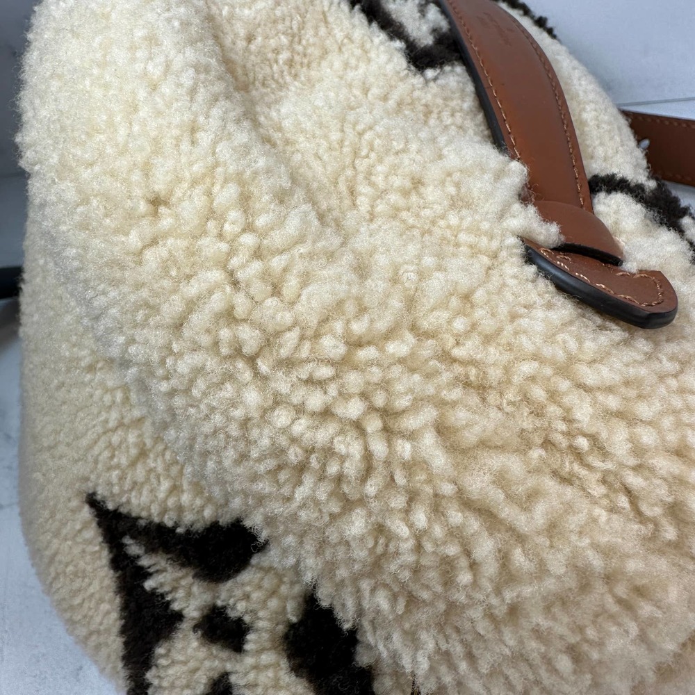 ❌❌ Louis Vuitton Teddy bumbag Monogram waist crossbody LV shearling fur bum bag - Picture 14 of 16